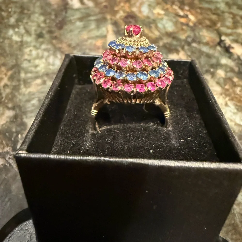 Elegant Pink and Blue Gemstone Ring
Original Price $999 - Picture 2 of 3
